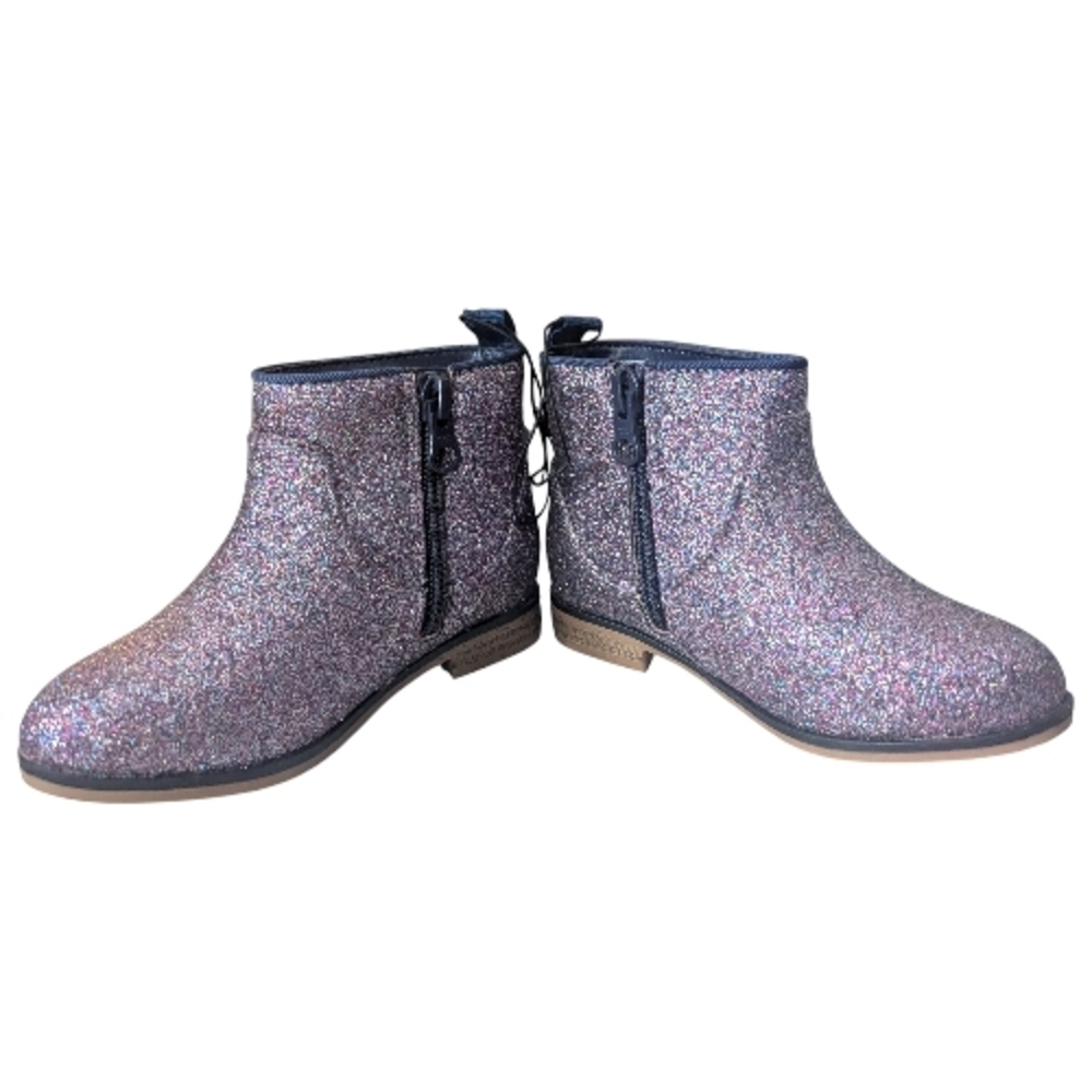 Cat & Jack Glittery Kids Ankle Boots